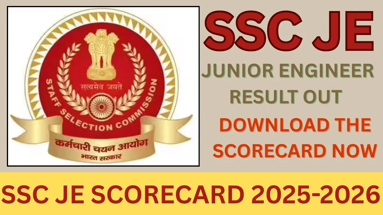 SSC JE SCORECARD 2025-2026